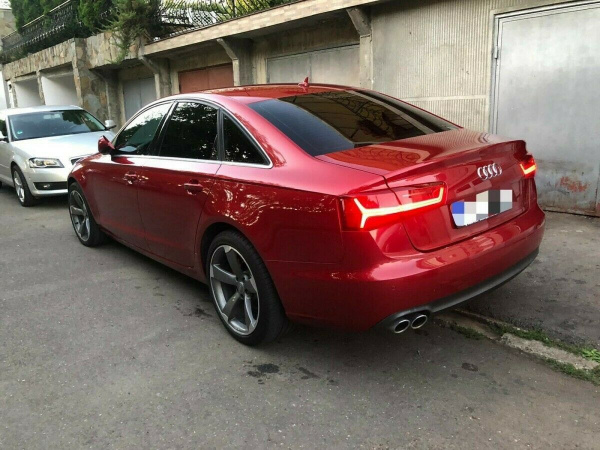 LED Lightbar Design Rückleuchten für Audi A6 4G (C7) Limousine 11-14 rot/klar mit dynamischem Blinker